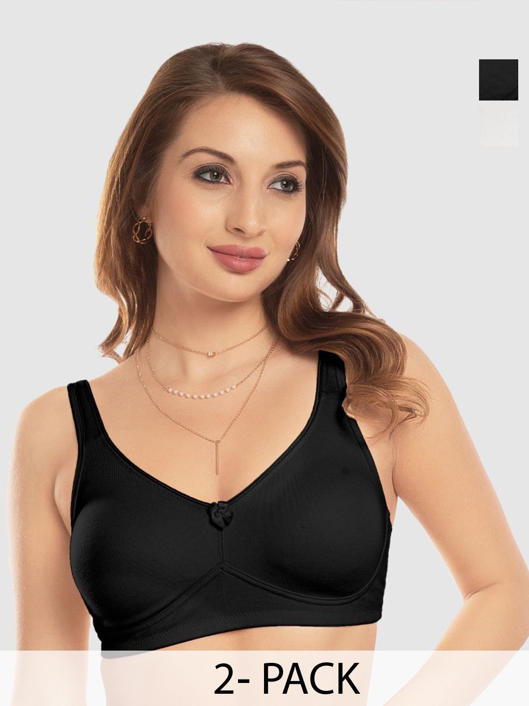 Daisy Dee Pack of 2 Full Coverage Non Padded Cotton Bras