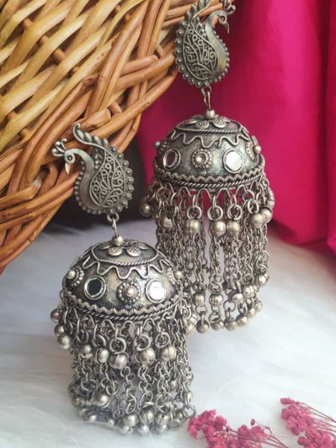 Sangria Dome Shaped Jhumkas-picture-37