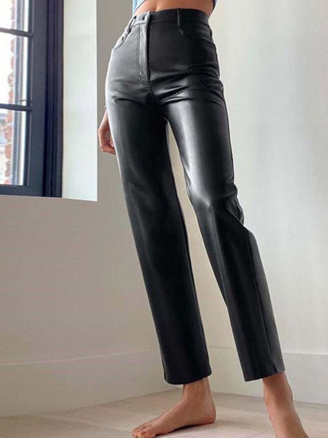 bebe Women Solid Cropped Trousers-picture-34