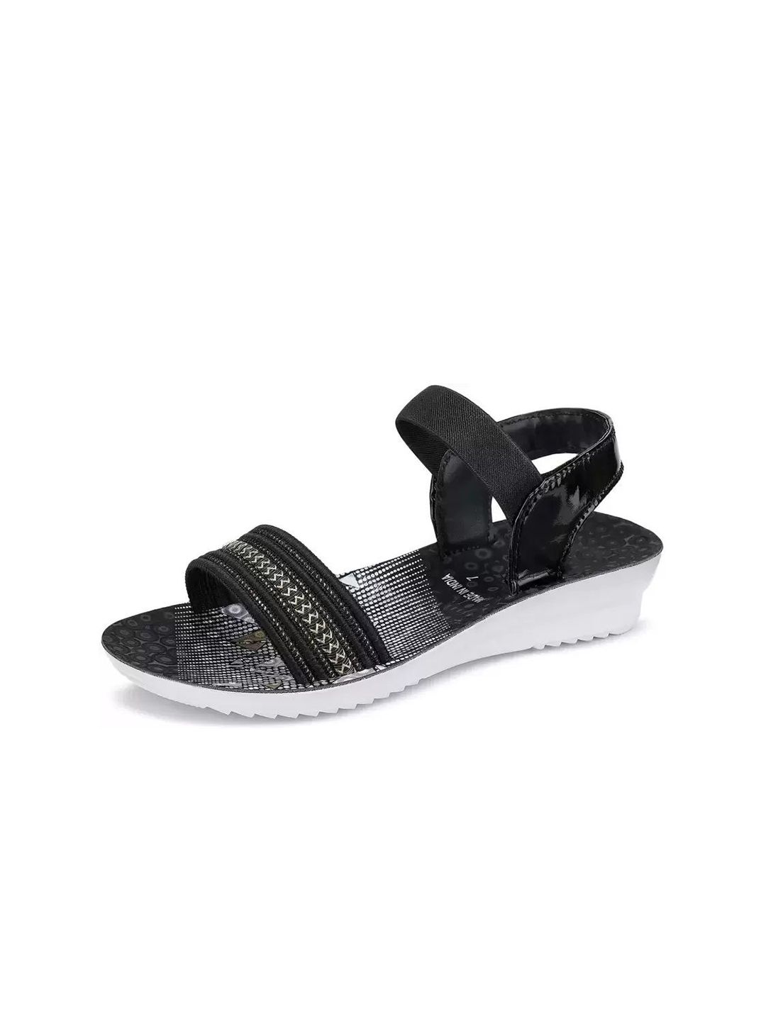 PENNEN Open Toe Wedges Heel Sandals With Backstrap-image-1