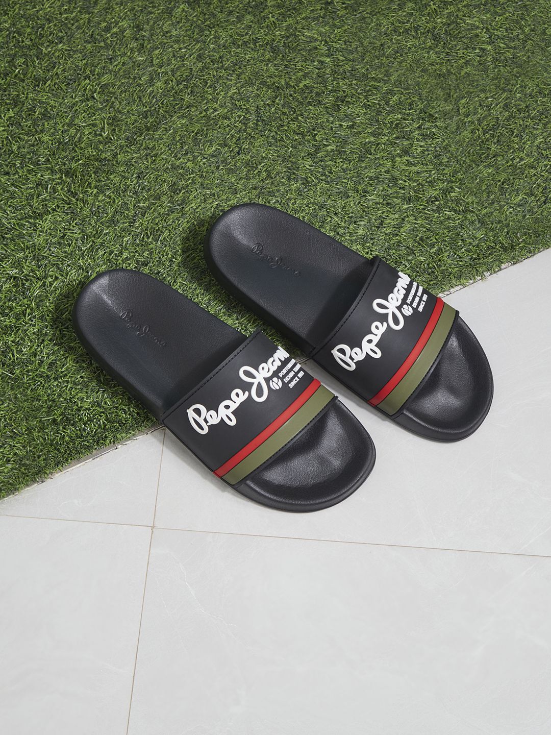 Pepe Jeans Men Printed Sliders-picture-53