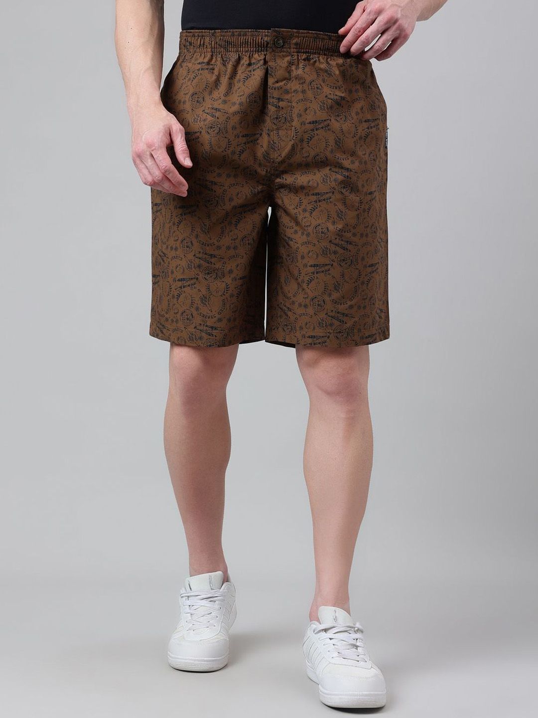 Van Heusen Innerwear Men Graphic Printed Regular Fit Mid-Rise Bermuda Cotton Shorts-picture-15