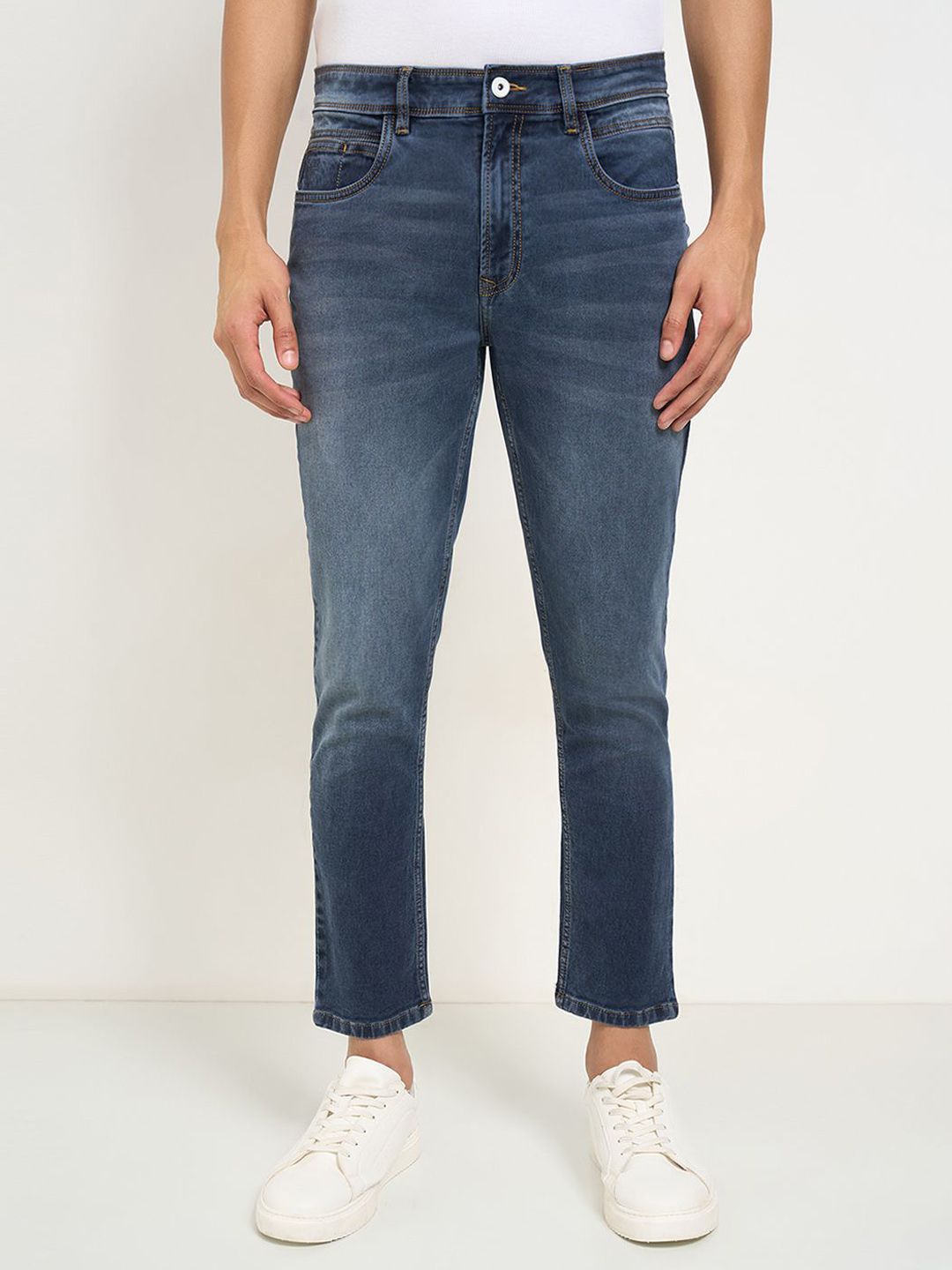 SF JEANS by Pantaloons Men Slim Fit Mid-Rise Light Fade Jeans-picture-30