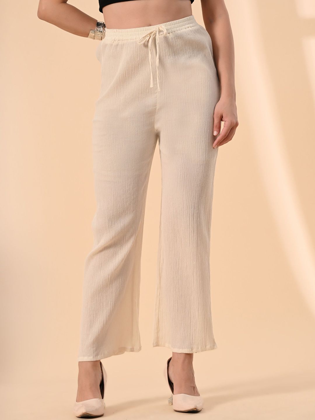 PRETTY LOVING THING Women Relaxed Fit Mid Rise Cotton Trousers-picture-26