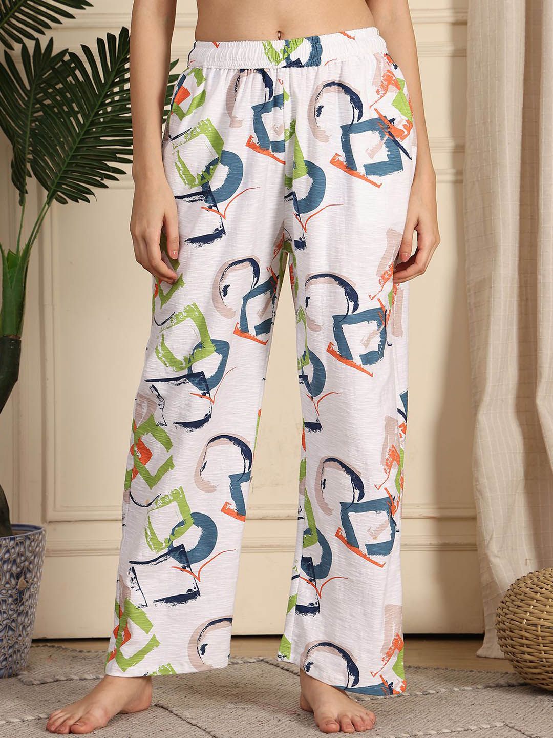 TAG 7 Printed Cotton Mid-Rise Lounge Pant-picture-13