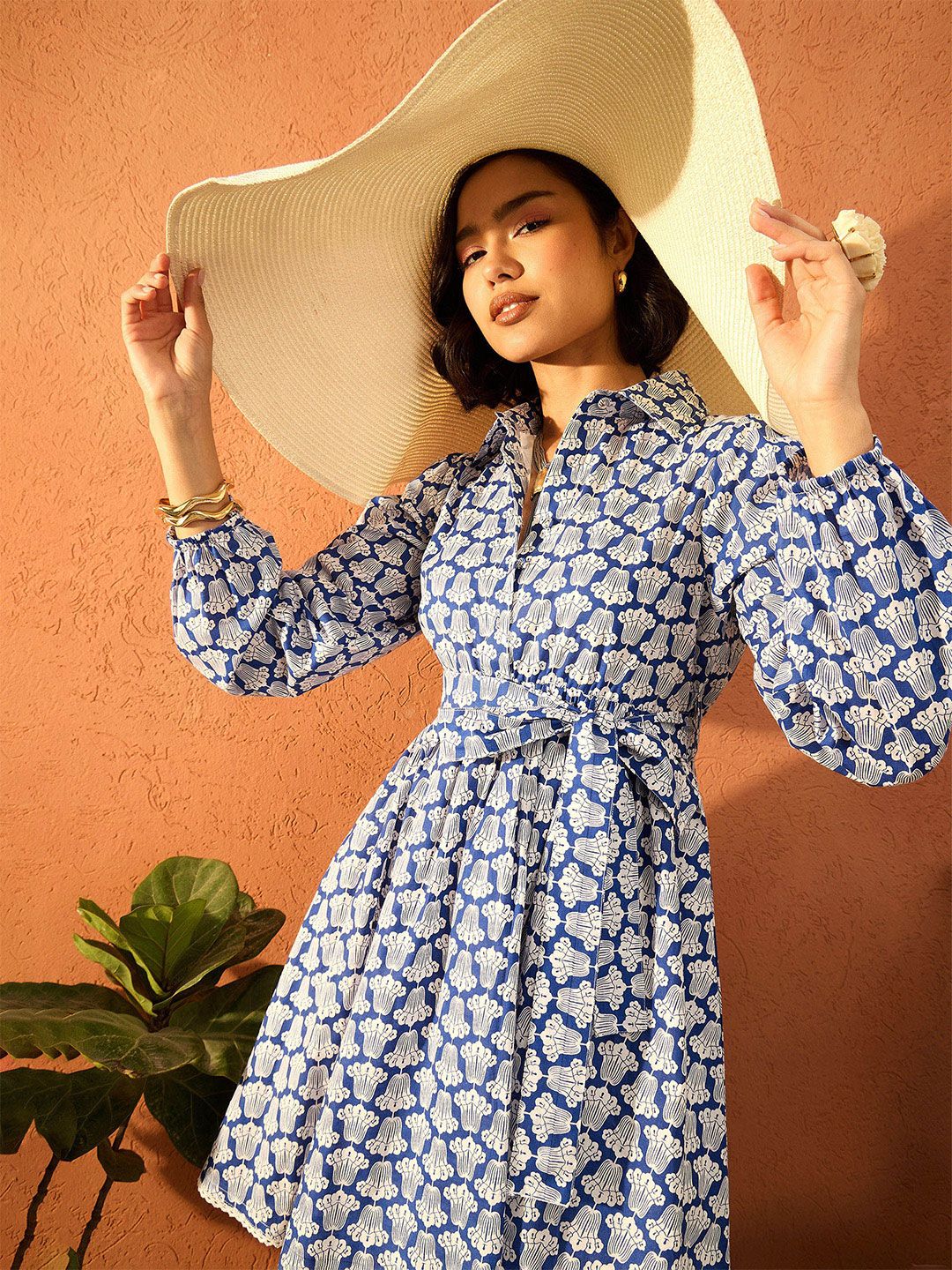 Pink Paprika by SASSAFRAS Women Floral Print A-Line Dress-picture-21