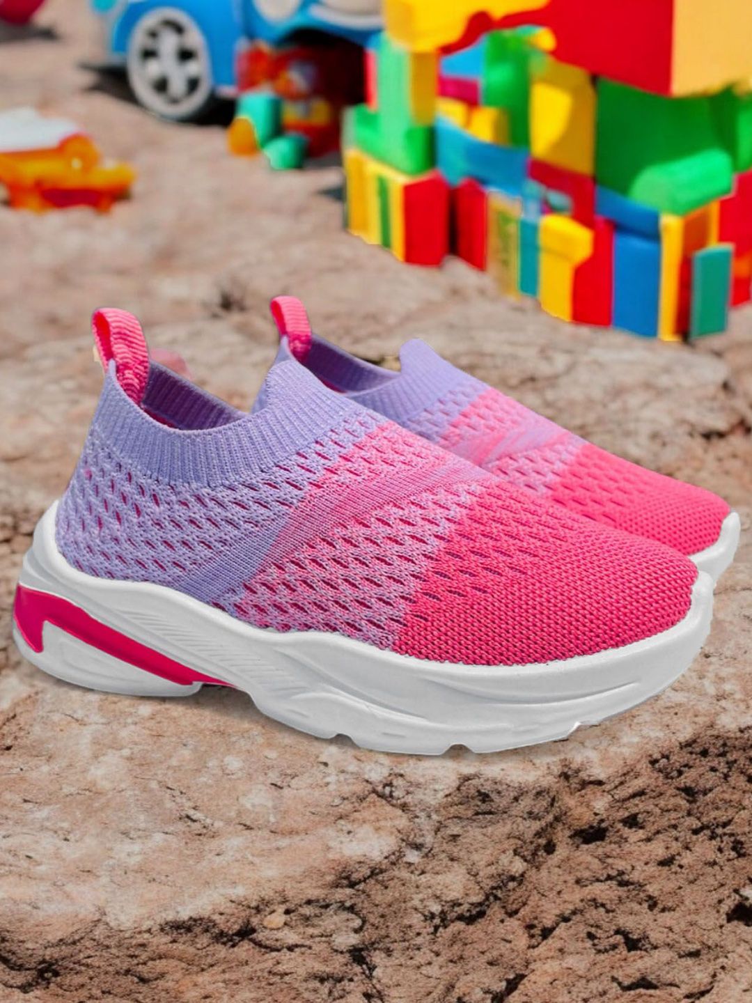 FABBMATE Unisex Kids Woven Design Slip-On Sneakers-picture-12