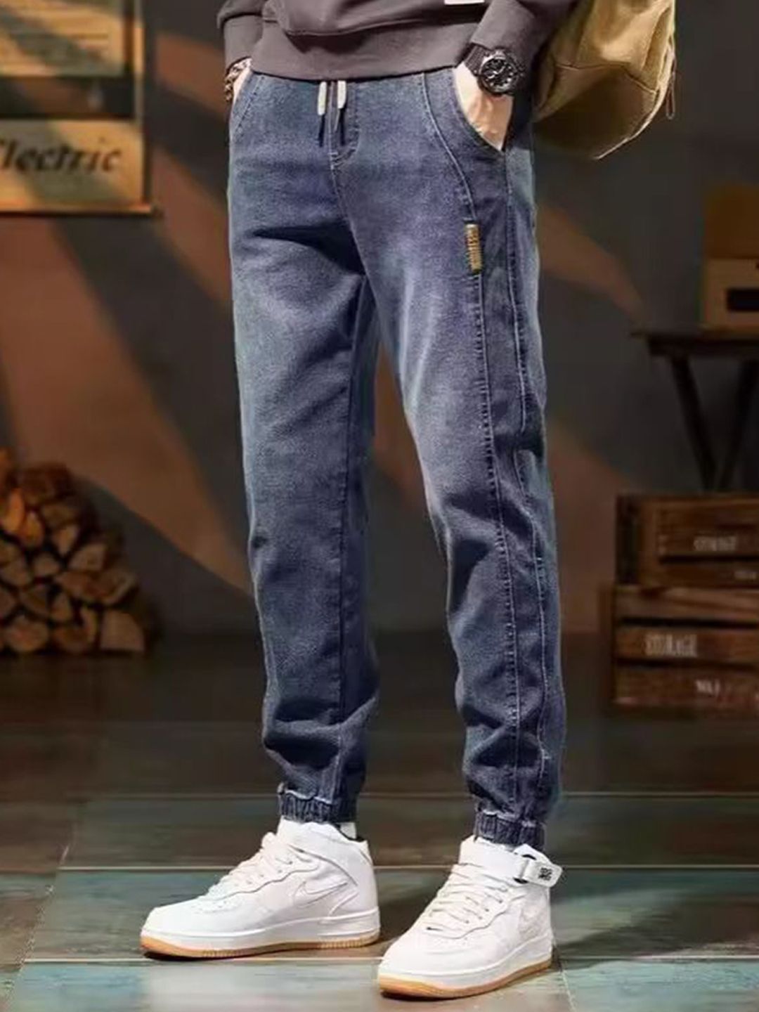 HERE&NOW Men Regular Fit Mid-Rise Jeans-picture-32