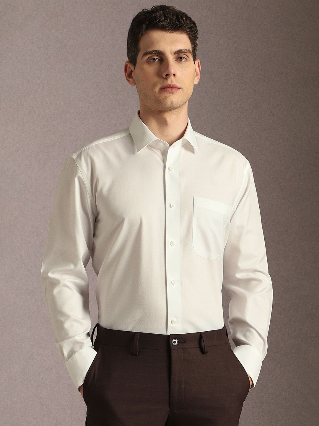 Luxure by Louis Philippe Long Sleeves Cotton Formal Shirt-picture-36