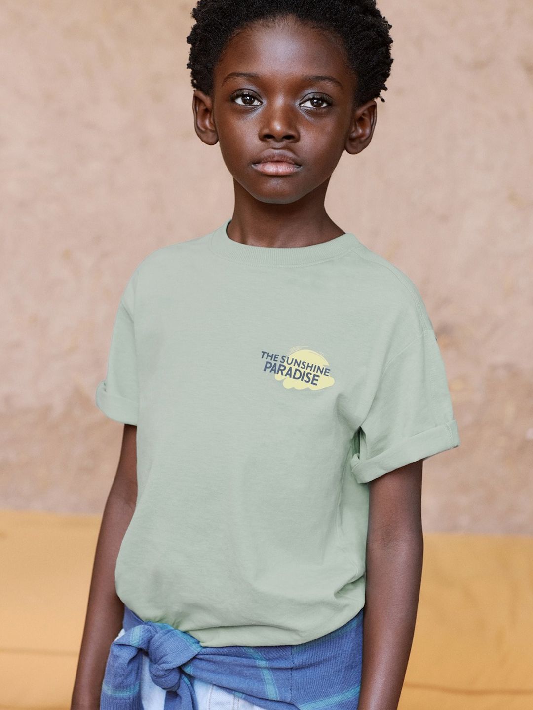 Mango Kids Boys Typography Printed Drop-Shoulder Sleeves Pure Cotton T-Shirt-picture-25