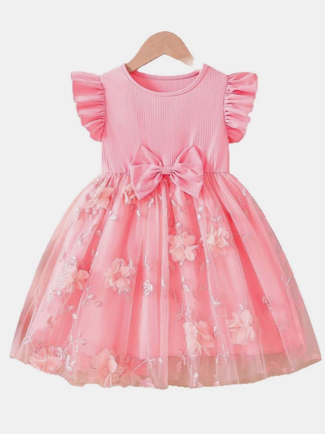 YK Girls Embellished Fit & Flare Dress-picture-49