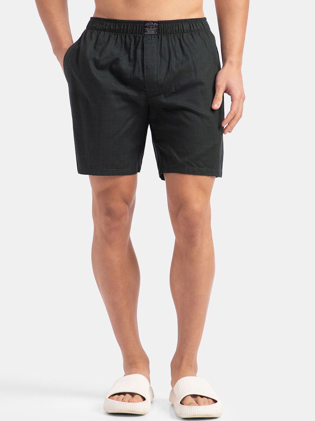 Jockey Tencel Lyocell Cotton Stayfresh Boxer Shorts with Side Pockets - HG18-image-7