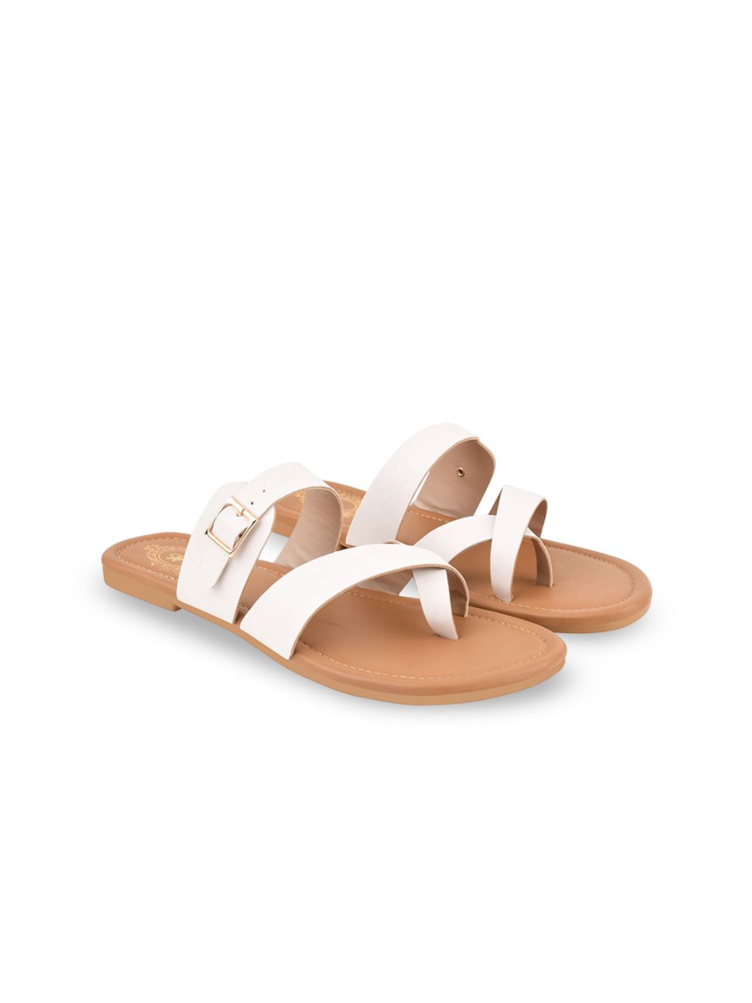 Stylestry Women Open Toe Flats with Buckles-image-8