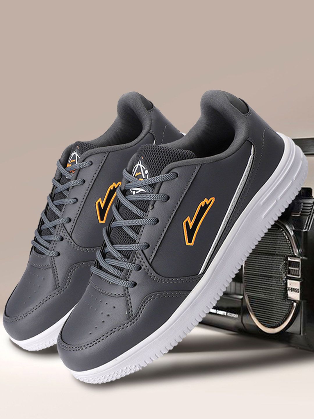 JQR Men PU Round Toe Sneakers Casual Shoes-picture-25