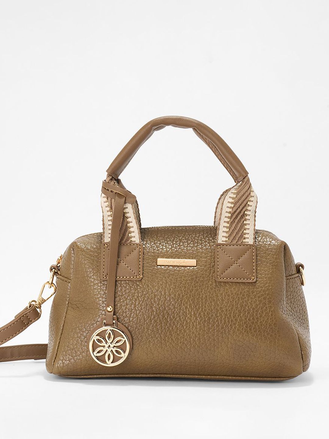 Forever Glam by Pantaloons Textured PU Structured Shoulder Bag-picture-28