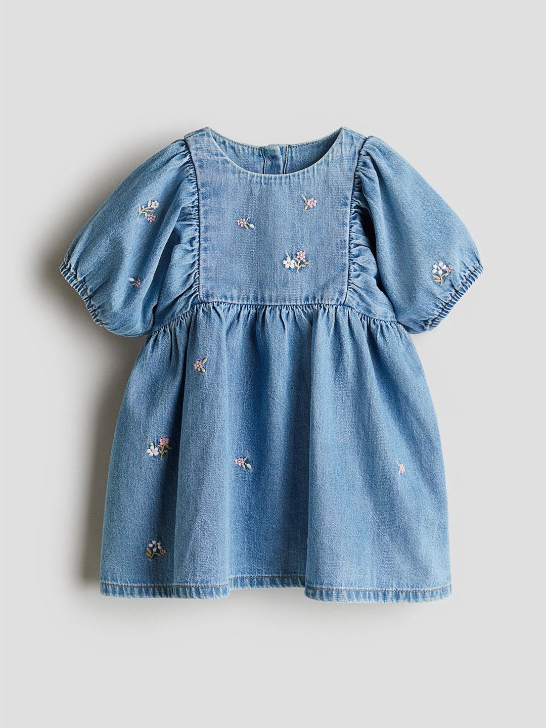 H&M Embroidery-Detail Denim Dress