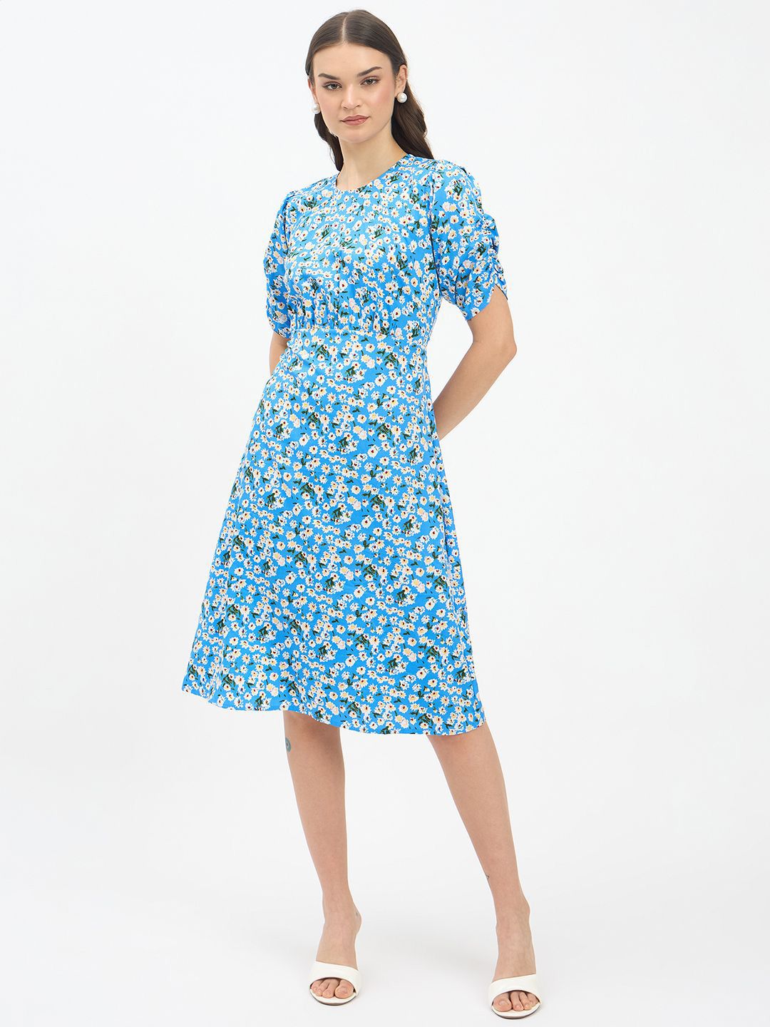 Imfashini Women Floral Printed A-Line Dress-picture-14