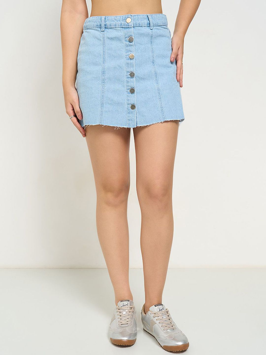 SF JEANS by Pantaloons A-Line Mini Skirt-image-45