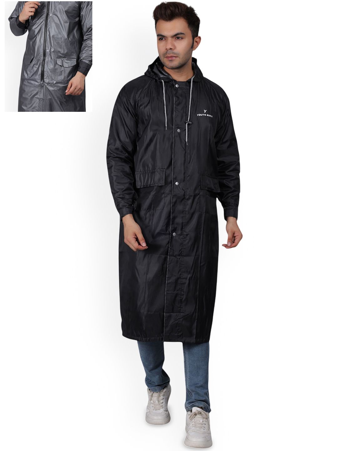 YOUTH ROBE Waterproof Tapping Rain Jacket With Carrying Pouch-picture-28