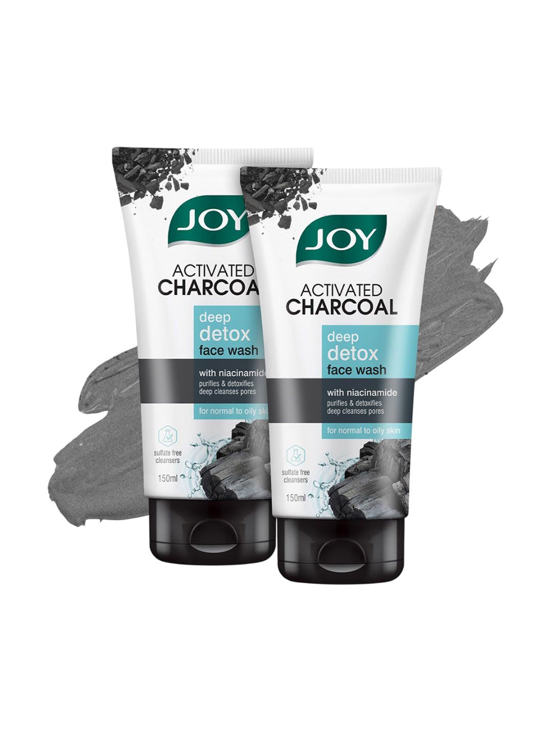 JOY Set Of 2 Set Of 2 Activated Charcoal Face Wash - 150 ml Each-image-42