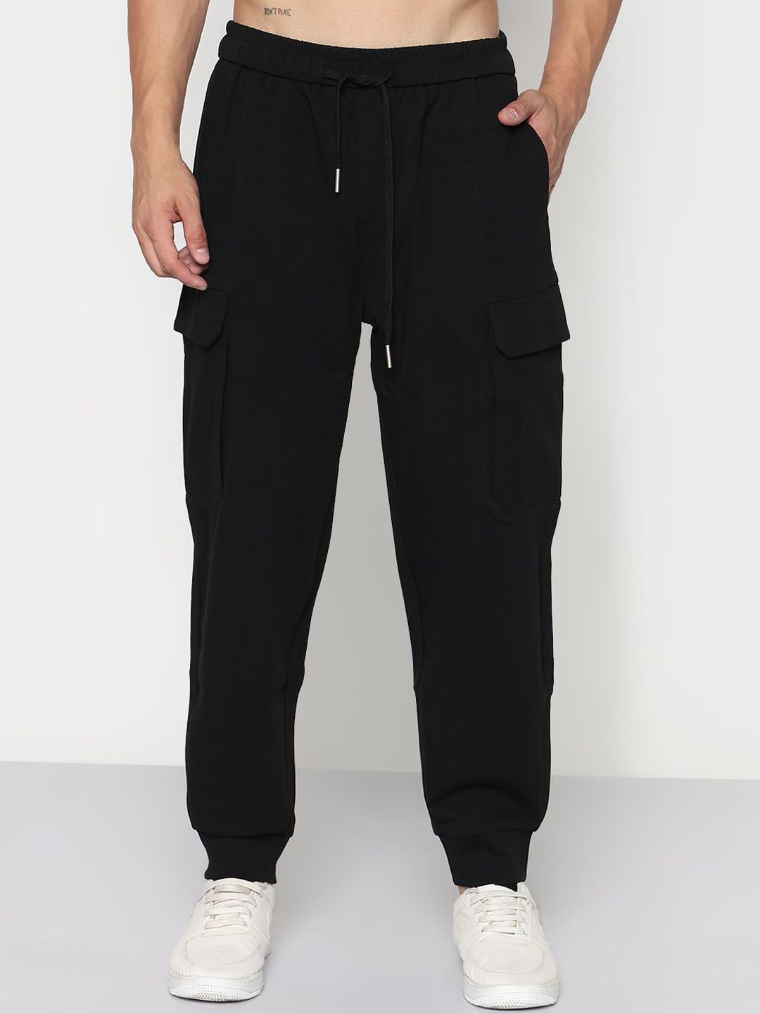 SHOWOFFFF Men Comfort Regular Fit Low-Rise Cotton Joggers-picture-21