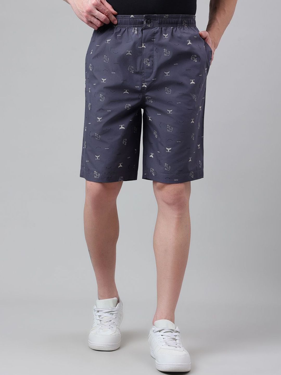 Van Heusen Innerwear Men Conversational Printed Regular Fit Bermuda Shorts-picture-22