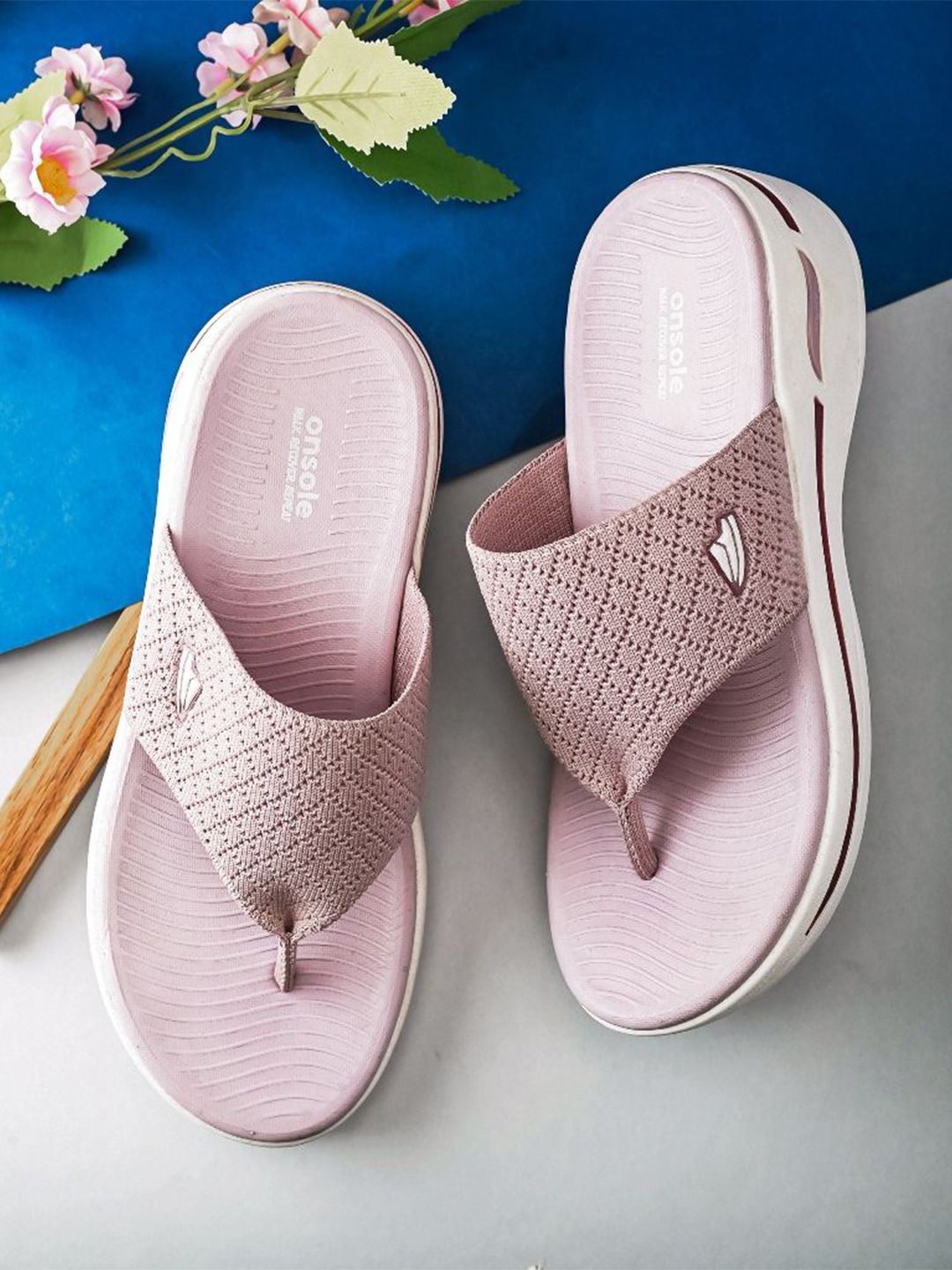 ONSOLE Women Woven Design Open Toe Flats-picture-47