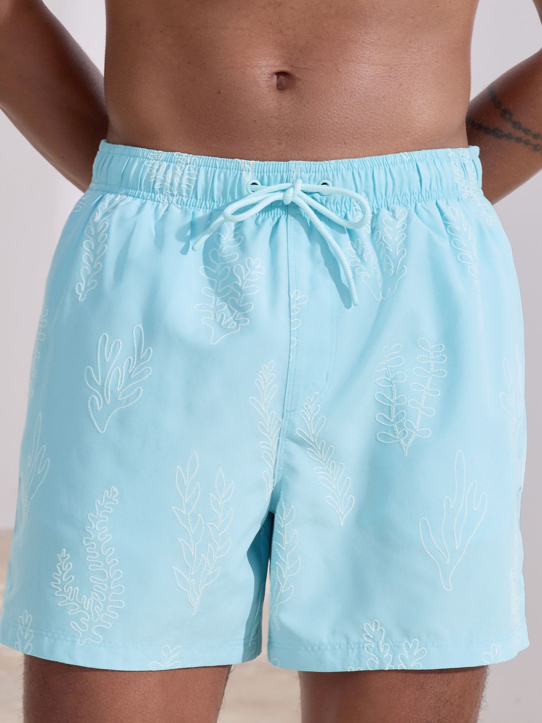 NEXT Men Embroidered Swim Shorts-image-21