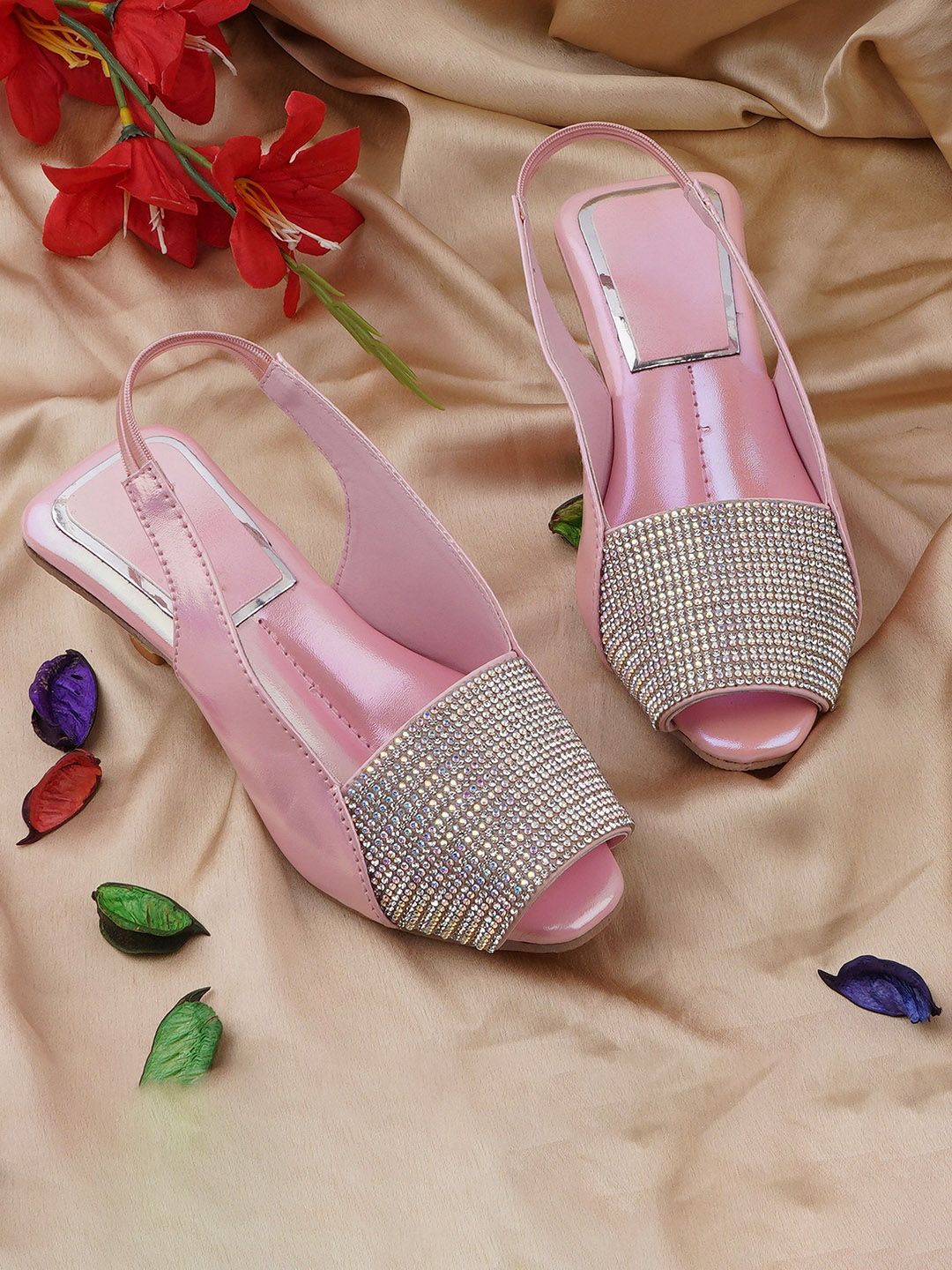 BAESD Girls Embellished Kitten Mules-picture-14