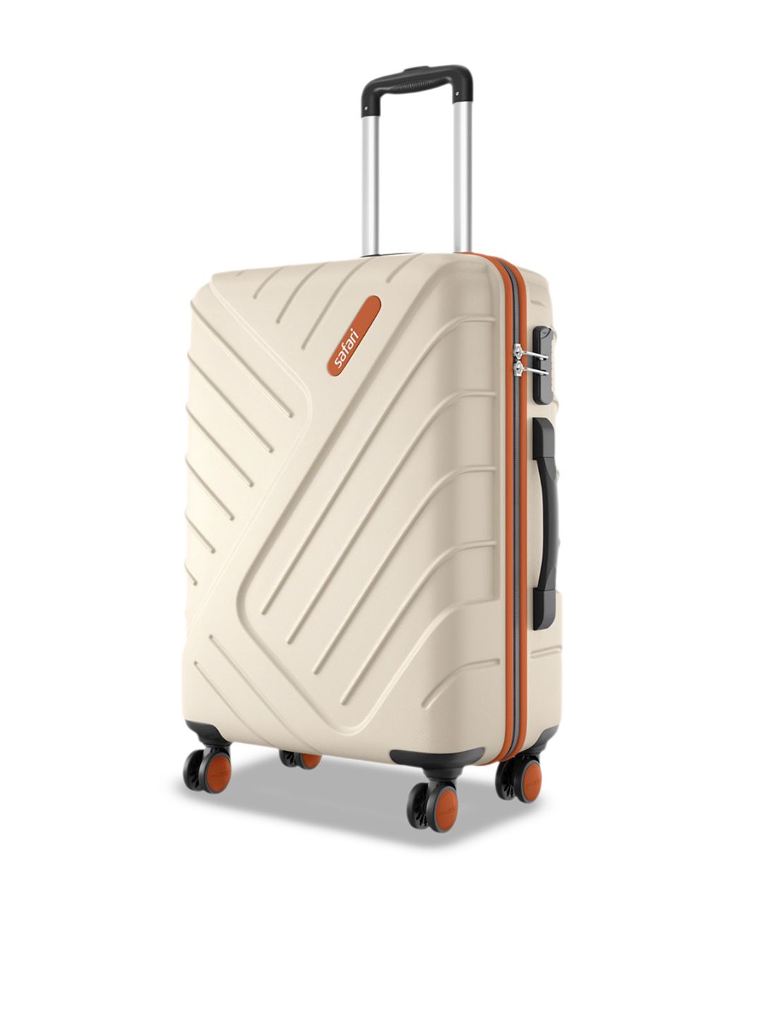 Safari Accent Textured Hard-Sided Medium TrolleyBag