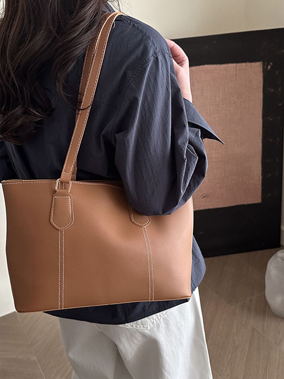 LULU & SKY PU Shopper Tote Bag-picture-13