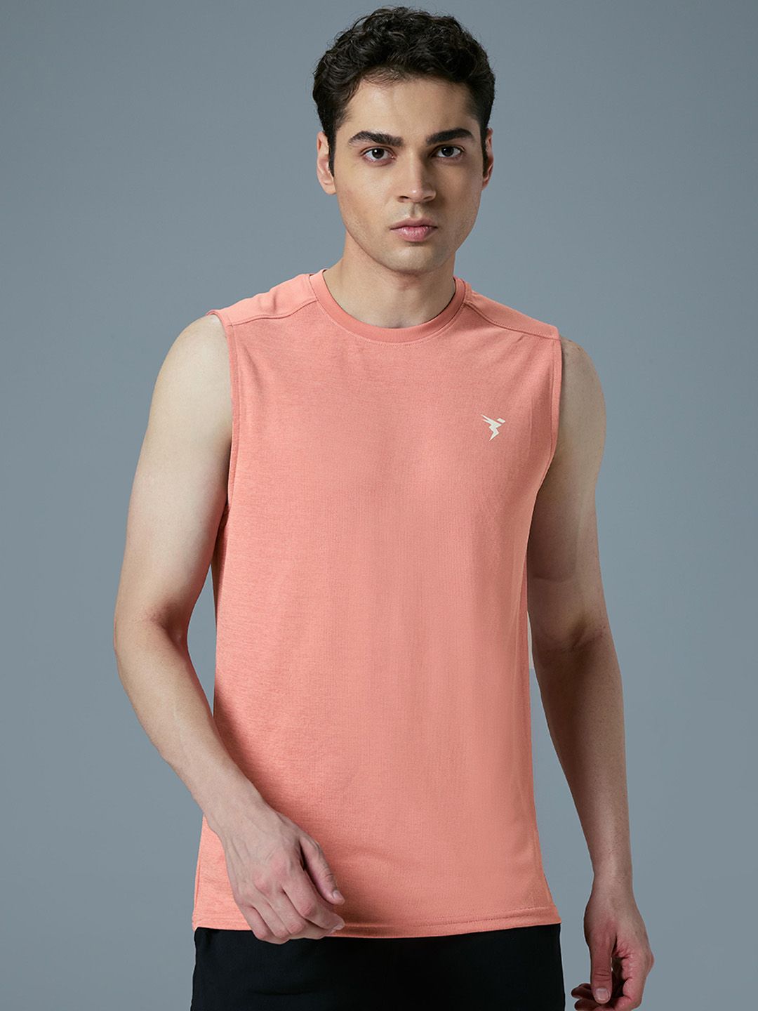 Technosport Self Design Slim Fit Sports Innerwear Vest With Double Cool MVP847TCMSML-image-31
