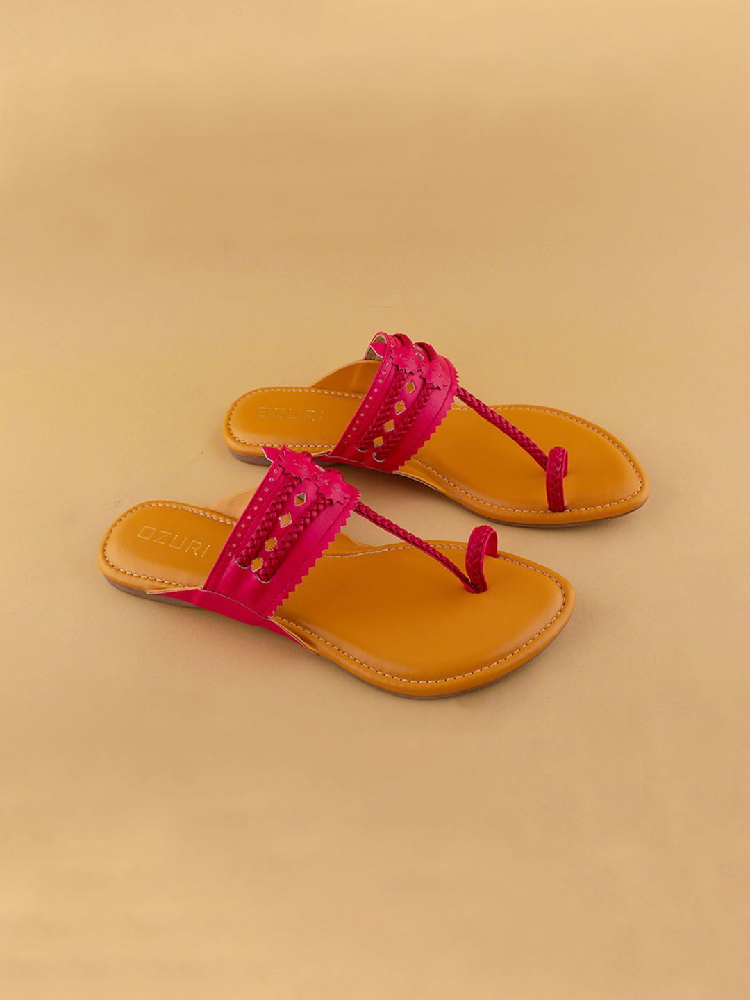 Ozuri Embellished One Toe Flats-picture-33