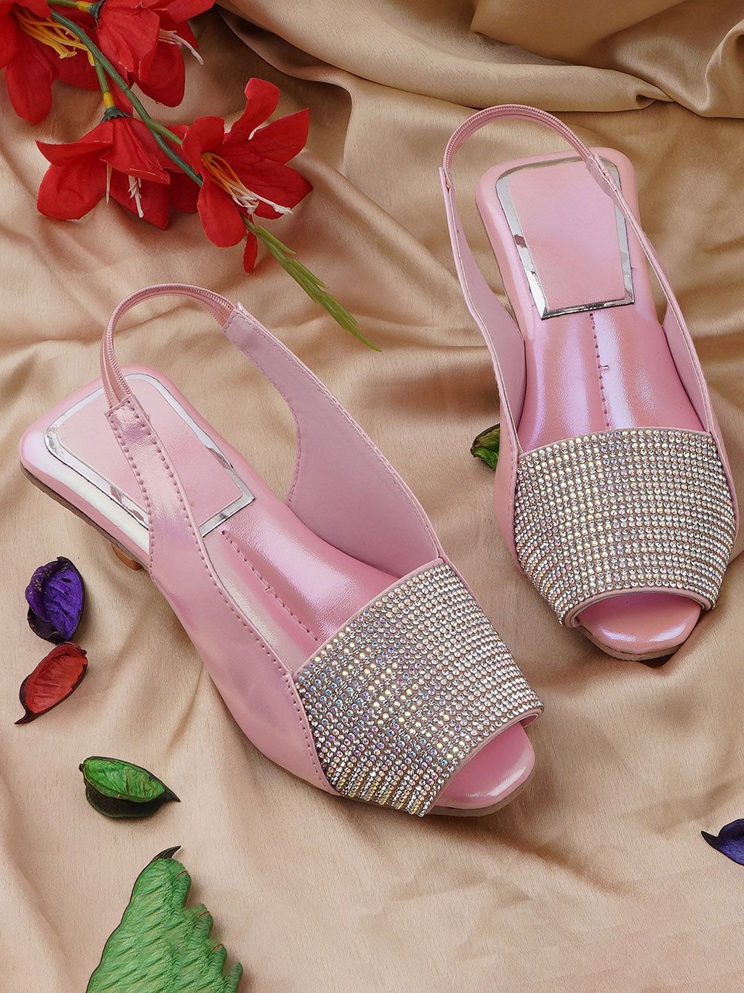 LMG Lifestyle Girls Embellished Kitten Mules-picture-19