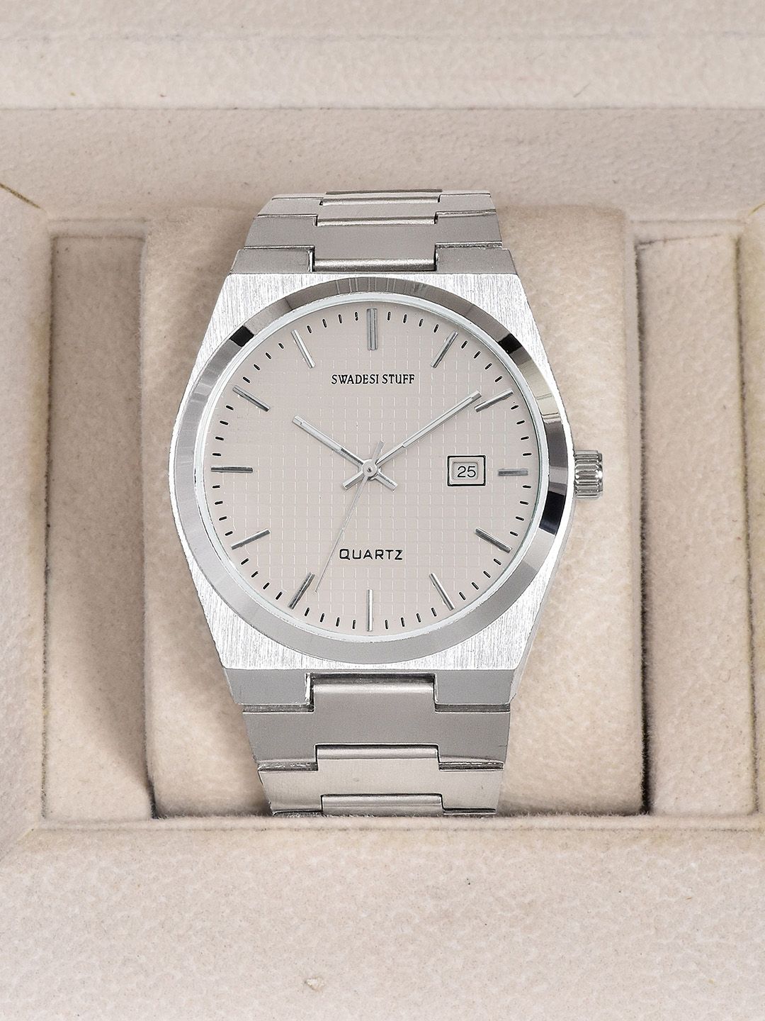 SWADESI STUFF Men Dial & Straps Analogue Watch SDS 151 WHITE 9907-picture-8