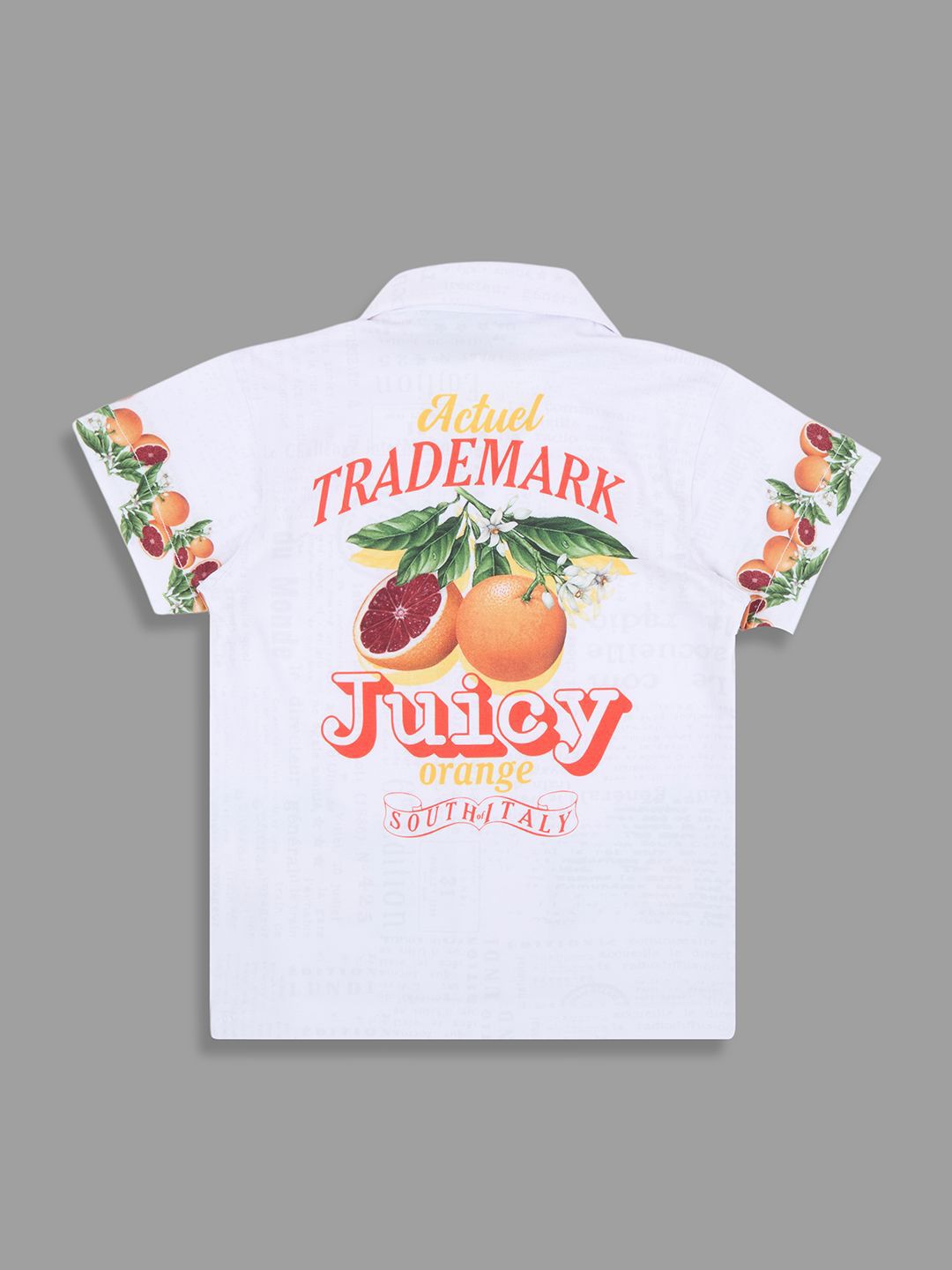 Actuel Boys Floral Printed Cuban Collar Casual Shirt-picture-39