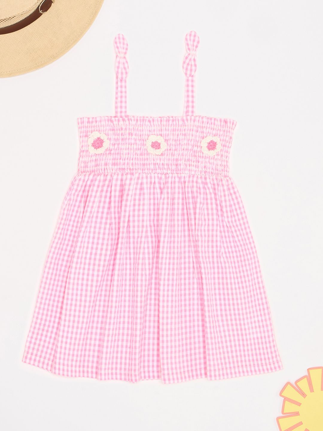 Pantaloons Baby Kids-Girls Checked A-Line Dress-picture-12