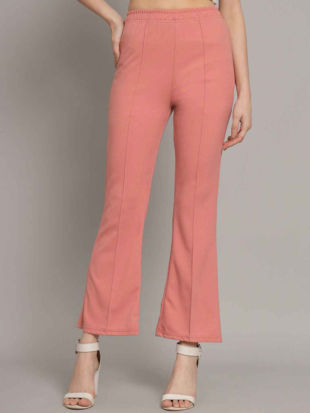 Q-rious Women Loose Fit Mid-Rise Pleated Bootcut Trouser-picture-37