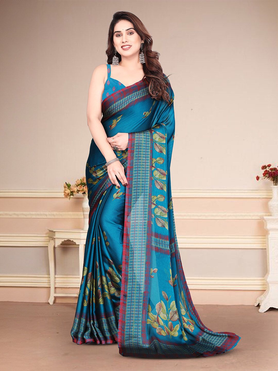 MAGNEITTA Floral Printed Saree-picture-31