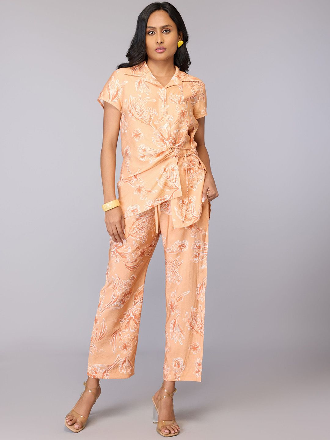 Tamiska By Narendra Kumar Printed Top With Trousers Co-Ords-picture-22