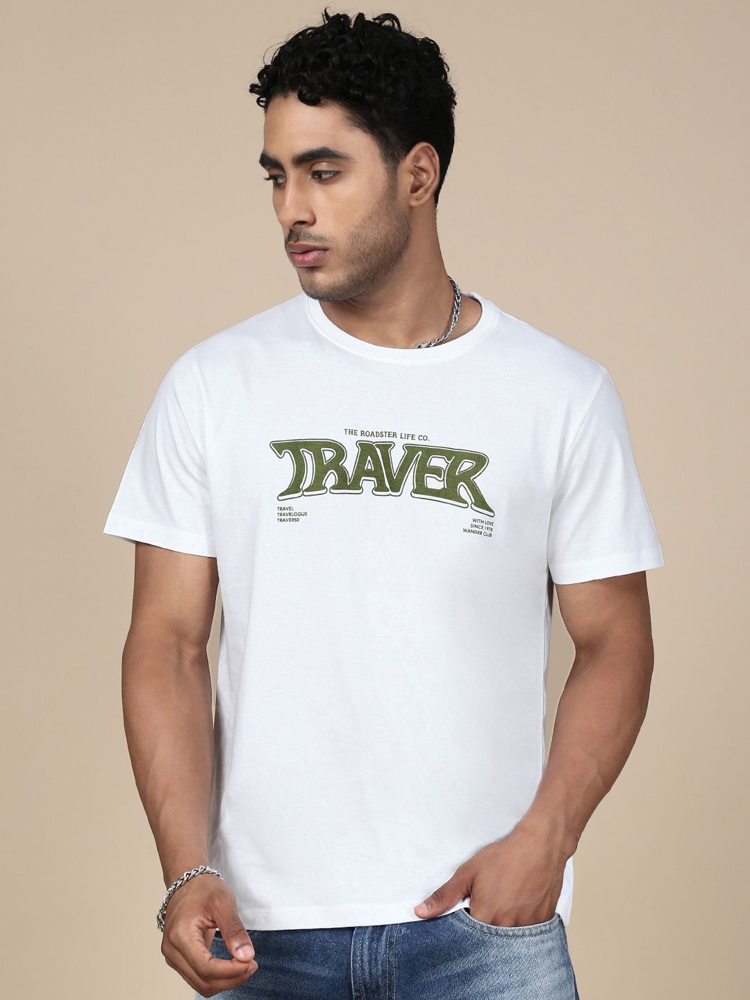 The Roadster Lifestyle Co. Typography Printed Pure Cotton Round Neck T-Shirt-picture-17