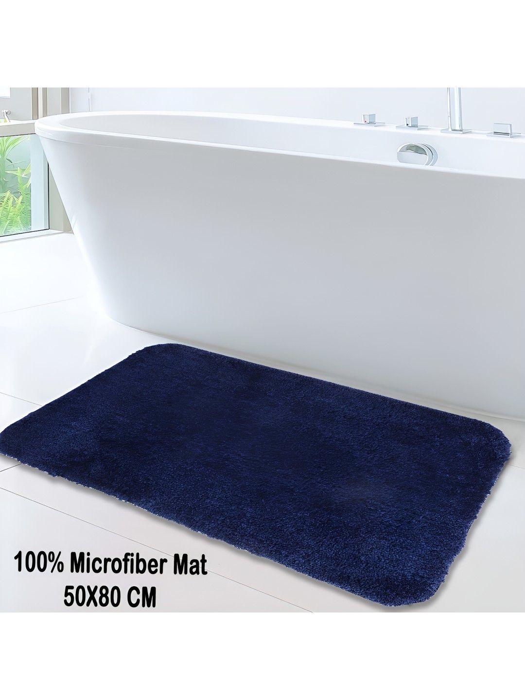 GBL COLLECTION Blue Cotton Water Resistant Floor Mat-image-14