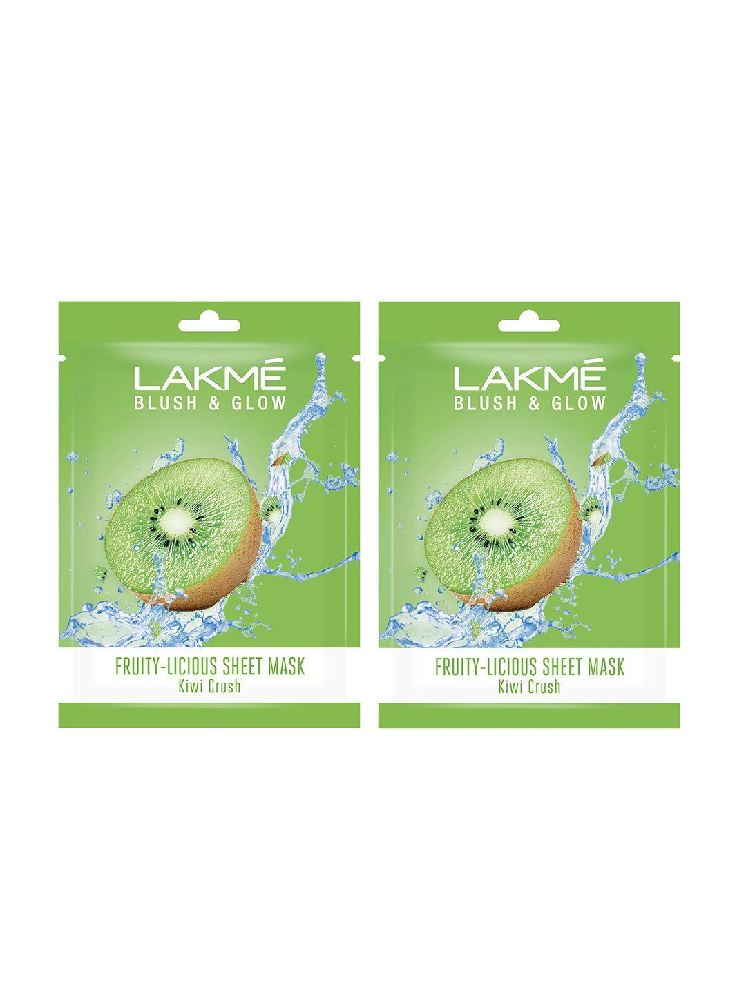 Lakme Set Of 2 Blush & Glow Kiwi Sheet Mask - 25ml Each-picture-28