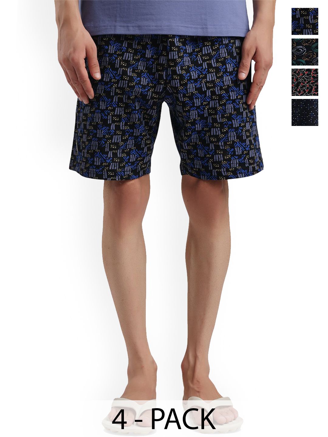 Bumchums Men Pack of 4 Printed Shorts-picture-10