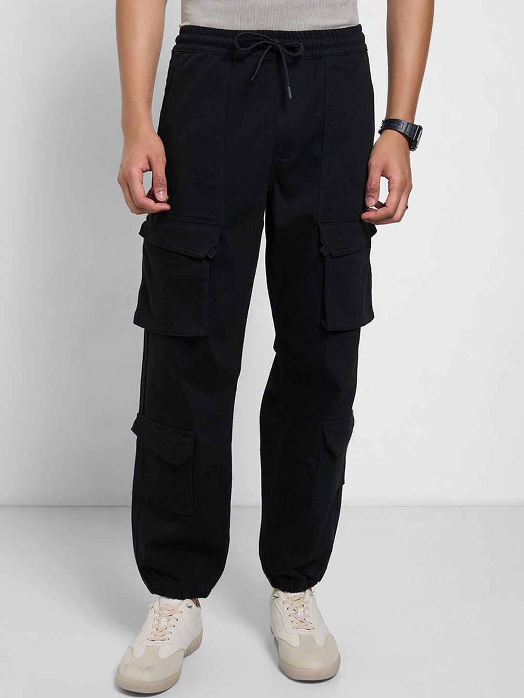 7 Alt by Pantaloons Men Mid Rise Loose Fit Joggers-picture-36