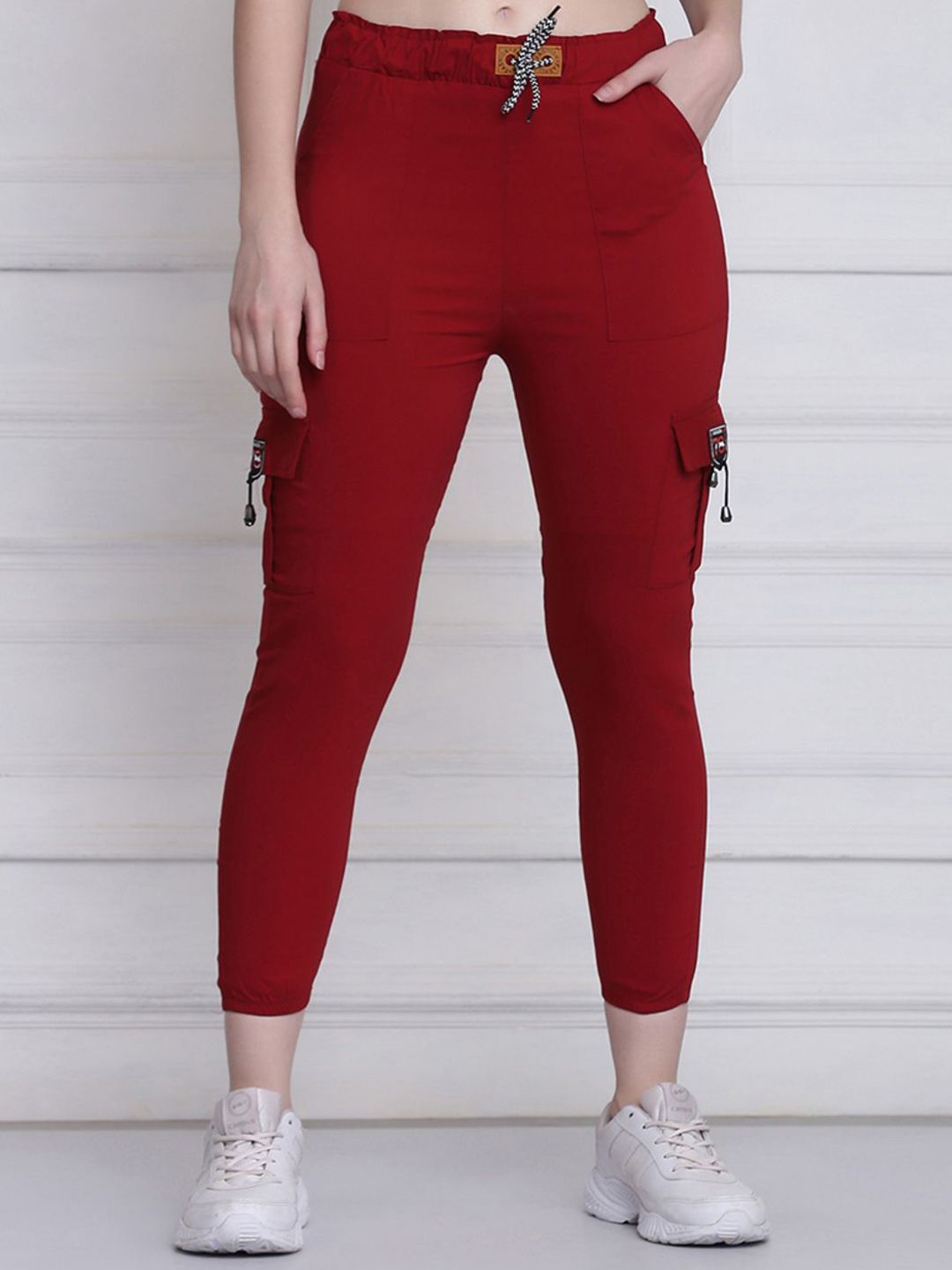 QIOA Women Relaxed High-Rise Joggers Trousers-picture-39