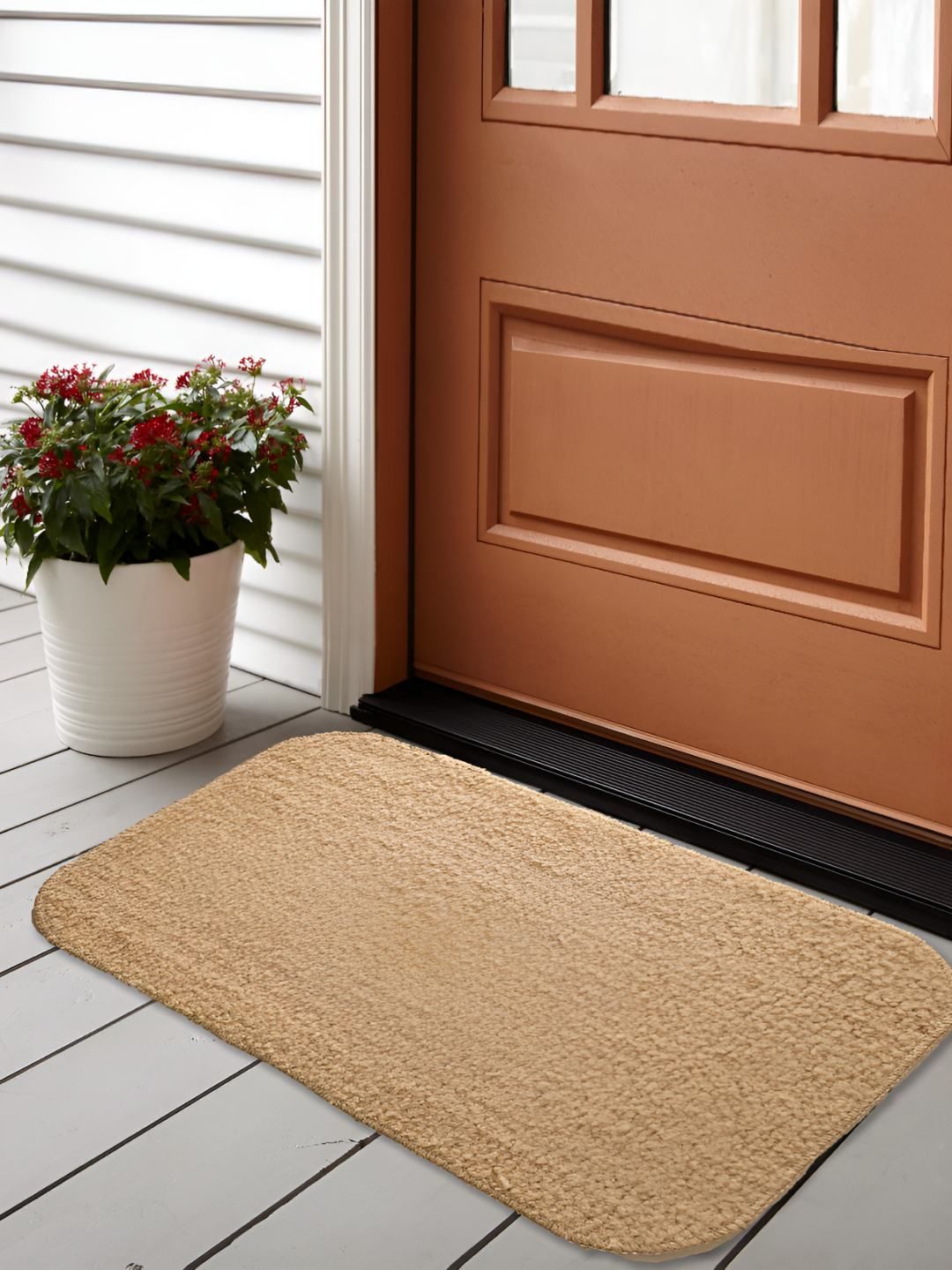 GBL COLLECTION Beige Cotton Water Resistant Floor Mat-picture-19