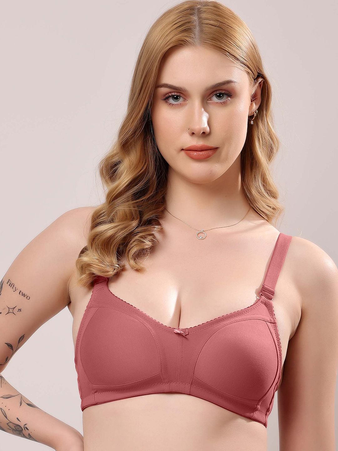 London Hills Women Solid Full Coverage Lightly Padded Non-Wired Everyday Bra