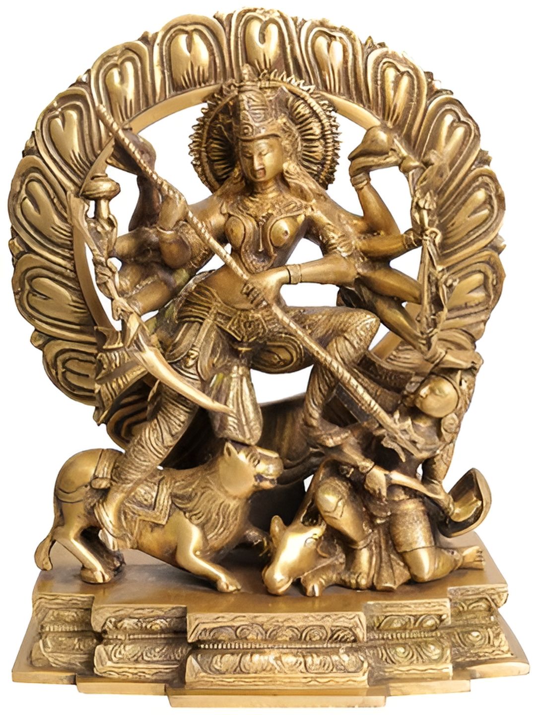 Exotic India Gold-Toned Religious Figurine Showpiece-picture-14