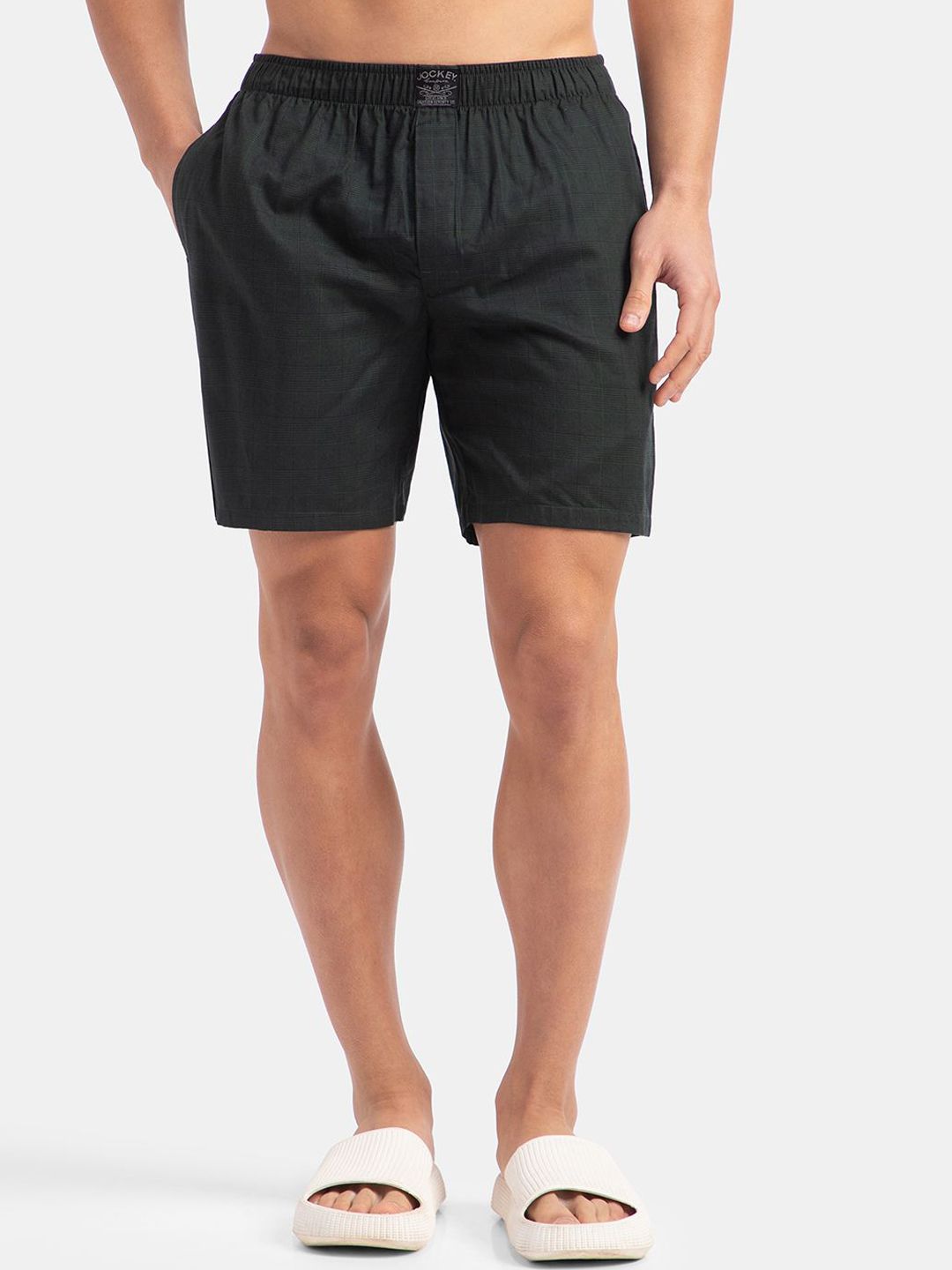 Jockey Tencel Lyocell Cotton Stayfresh Boxer Shorts with Side Pockets - HG18-image-8